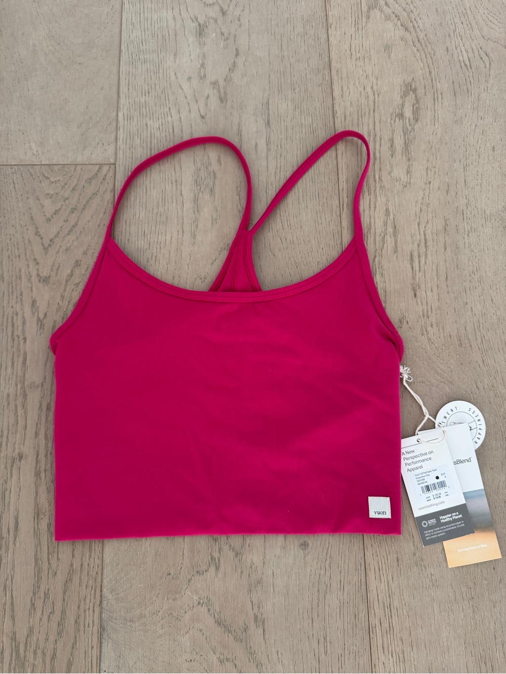 Vuori All the Feels Tank - Executive Pink - S